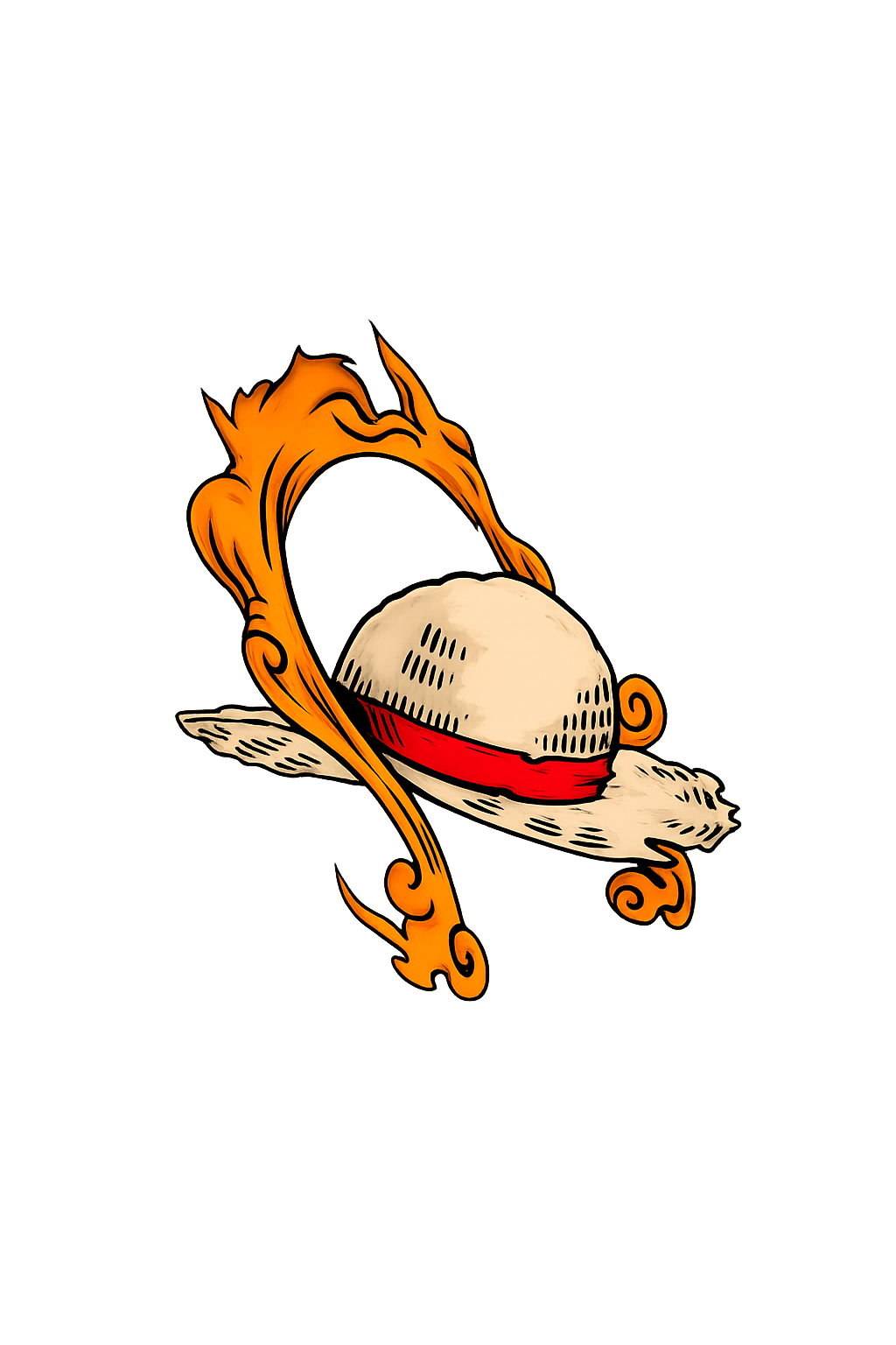 Straw Hat Legacy Sunset Anime Graphic T-Shirt – Black Cotton Unisex Tee