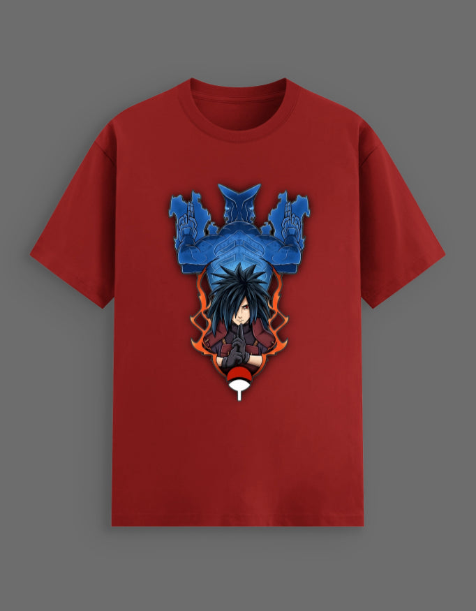 Madara Uchiha Power Mode Graphic T-Shirt – Naruto Premium Stretch Streetwear Tee