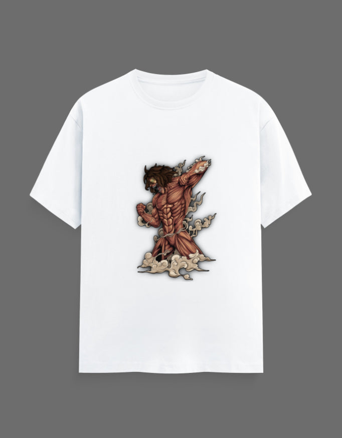 Eren Yeager Titan Rage Graphic T-Shirt – Attack on Titan Anime Regular Fit Tee