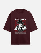 Son Goku Oversized Anime Graphic T-Shirt – Saiyan Power Streetwear Tee