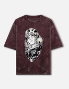 Itachi Uchiha Acid Wash Oversized T-Shirt – Naruto Anime Streetwear Tee