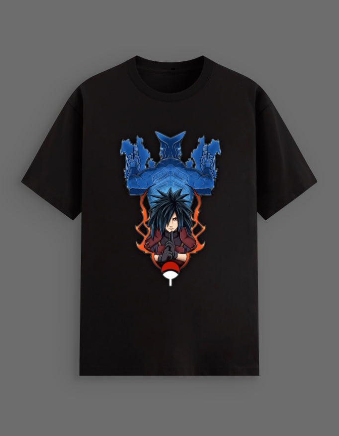 Madara Uchiha Power Mode Graphic T-Shirt – Naruto Premium Stretch Streetwear Tee