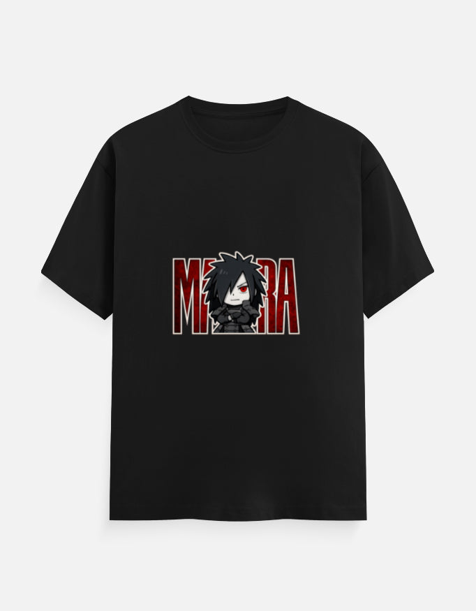 Madara Uchiha Anime Graphic Black T-Shirt – Power Mode Streetwear Cotton Tee