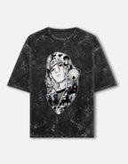 Itachi Uchiha Acid Wash Oversized T-Shirt – Naruto Anime Streetwear Tee