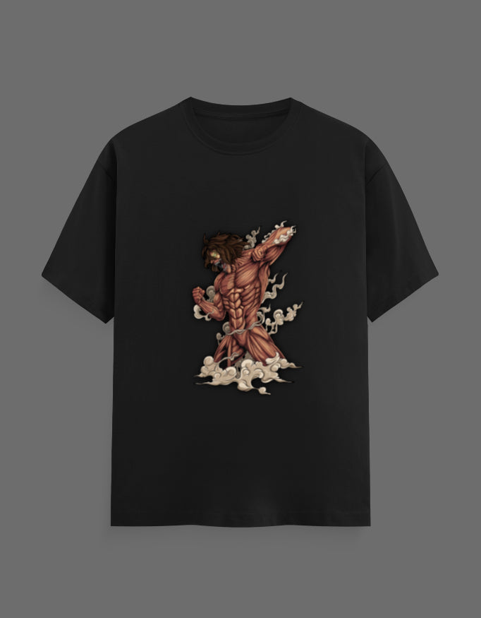 Eren Yeager Titan Rage Graphic T-Shirt – Attack on Titan Anime Regular Fit Tee