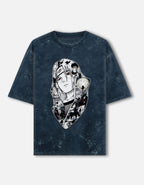 Itachi Uchiha Acid Wash Oversized T-Shirt – Naruto Anime Streetwear Tee