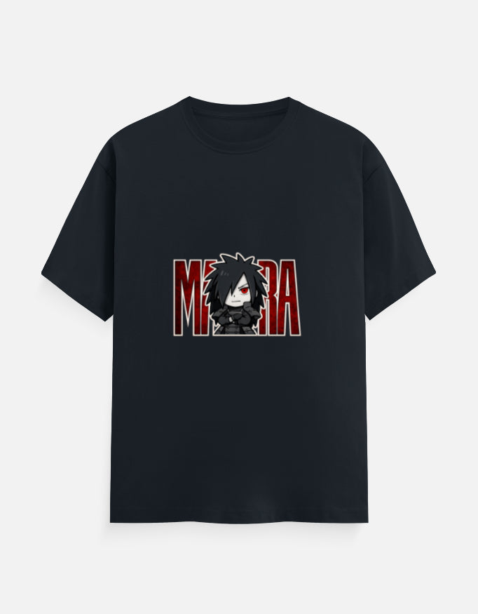 Madara Uchiha Anime Graphic Black T-Shirt – Power Mode Streetwear Cotton Tee