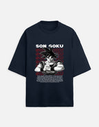 Son Goku Oversized Anime Graphic T-Shirt – Saiyan Power Streetwear Tee