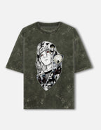 Itachi Uchiha Acid Wash Oversized T-Shirt – Naruto Anime Streetwear Tee