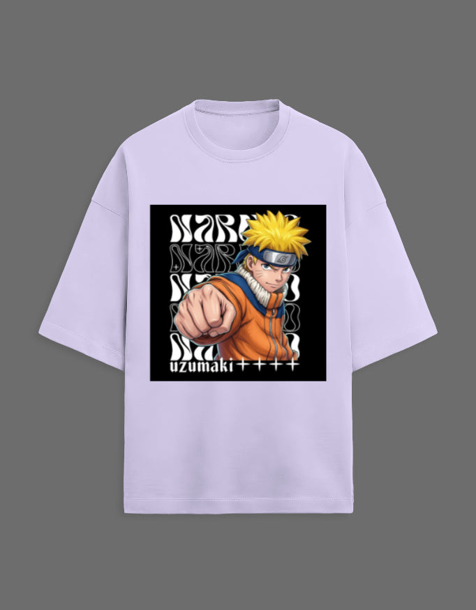Naruto Uzumaki Oversized Anime Graphic T-Shirt – Hokage Streetwear Tee