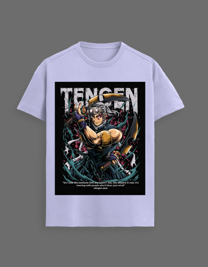 Tengen Uzui Flashy Mode Graphic T-Shirt – Demon Slayer Premium Supima Cotton Tee
