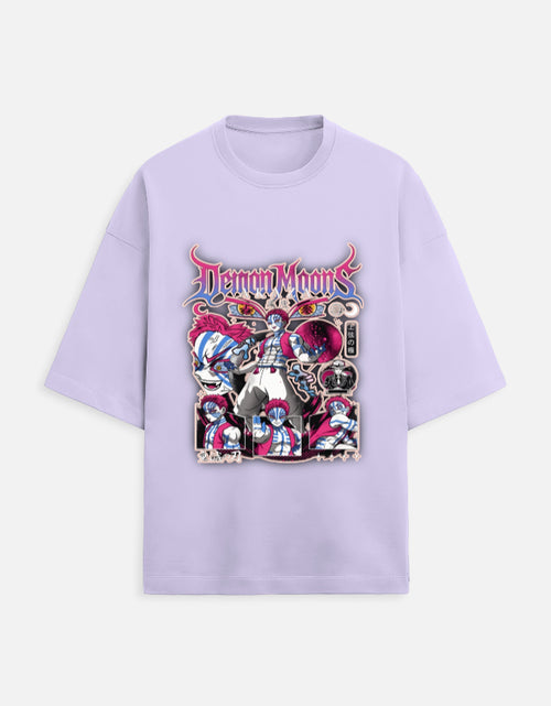 Akaza Demon Slayer Oversized Graphic T-Shirt – Upper Moon Streetwear Tee