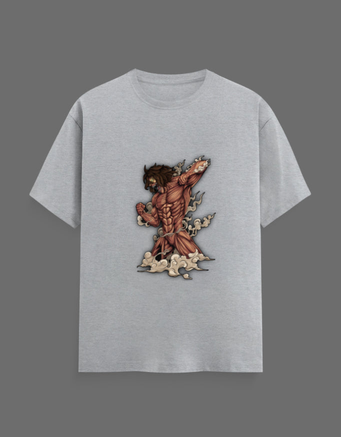 Eren Yeager Titan Rage Graphic T-Shirt – Attack on Titan Anime Regular Fit Tee