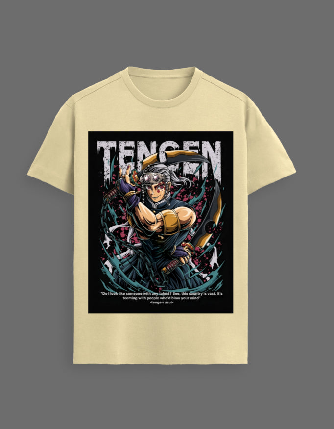 Tengen Uzui Flashy Mode Graphic T-Shirt – Demon Slayer Premium Supima Cotton Tee