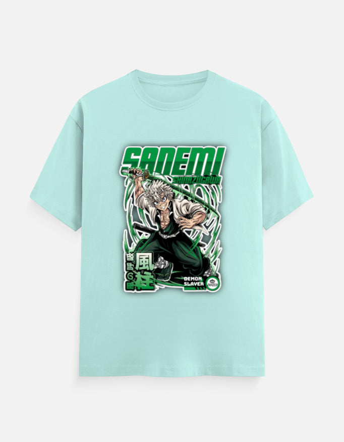 Sanemi Shinazugawa Wind Fury Graphic T-Shirt – Demon Slayer Regular Fit Tee
