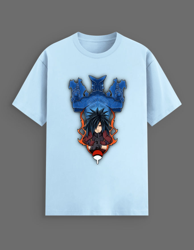 Madara Uchiha Power Mode Graphic T-Shirt – Naruto Premium Stretch Streetwear Tee