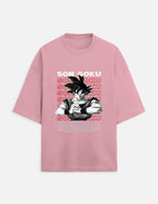 Son Goku Oversized Anime Graphic T-Shirt – Saiyan Power Streetwear Tee