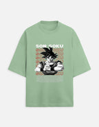 Son Goku Oversized Anime Graphic T-Shirt – Saiyan Power Streetwear Tee