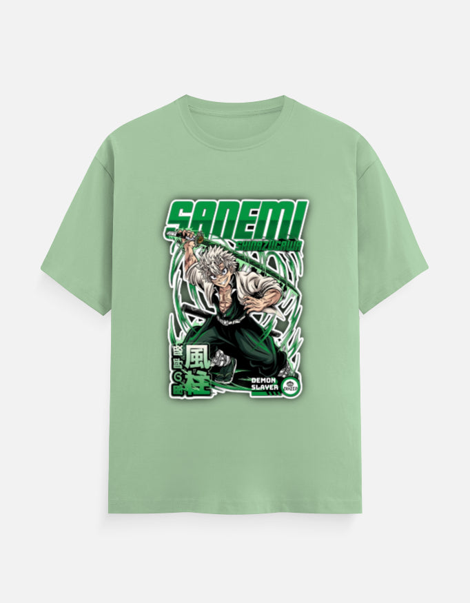 Sanemi Shinazugawa Wind Fury Graphic T-Shirt – Demon Slayer Regular Fit Tee