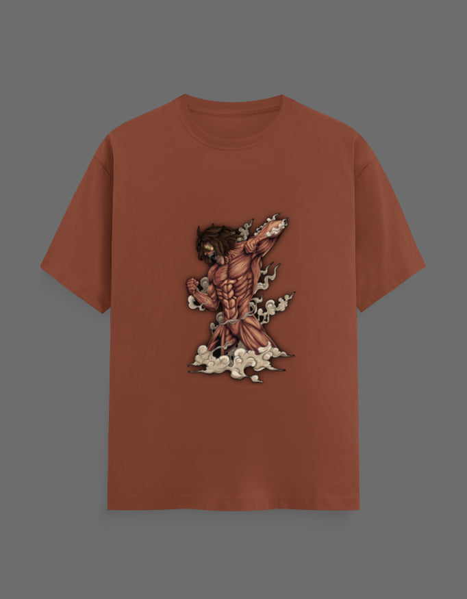 Eren Yeager Titan Rage Graphic T-Shirt – Attack on Titan Anime Regular Fit Tee