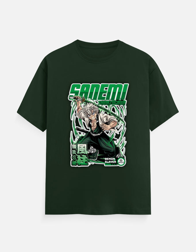 Sanemi Shinazugawa Wind Fury Graphic T-Shirt – Demon Slayer Regular Fit Tee