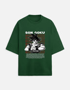 Son Goku Oversized Anime Graphic T-Shirt – Saiyan Power Streetwear Tee