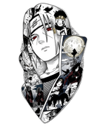 Itachi Uchiha Acid Wash Oversized T-Shirt – Naruto Anime Streetwear Tee