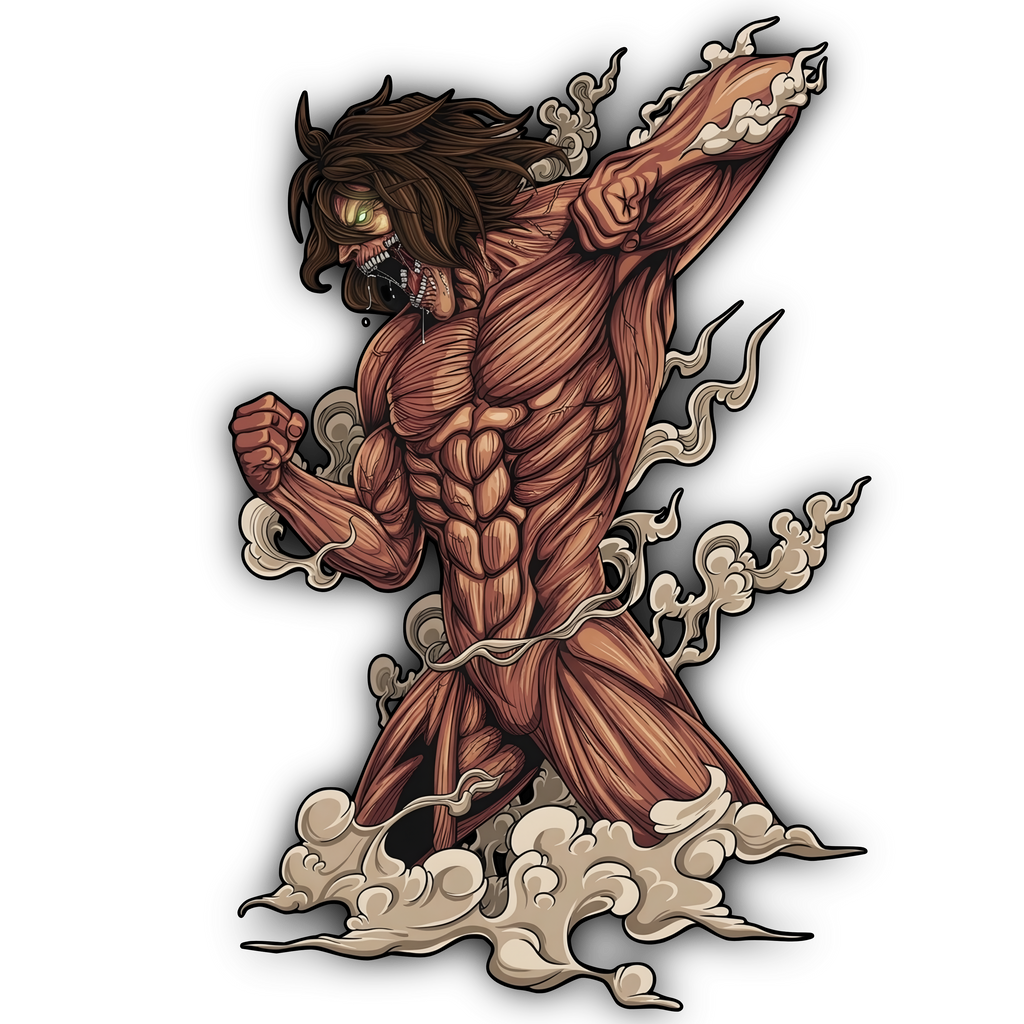 Eren Yeager Titan Rage Graphic T-Shirt – Attack on Titan Anime Regular Fit Tee