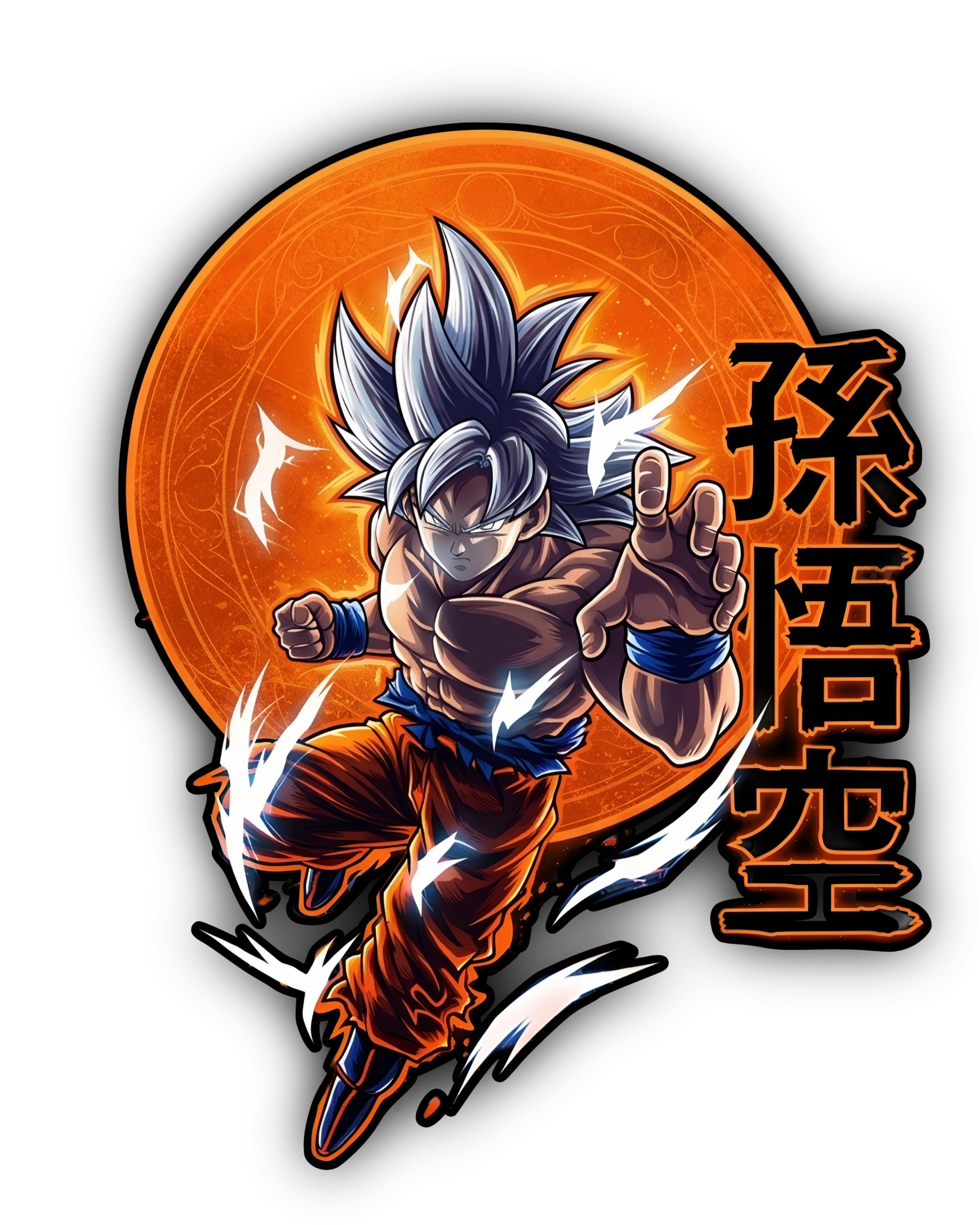 Ultra Instinct Goku Graphic T-Shirt – Dragon Ball Anime Regular Fit Tee