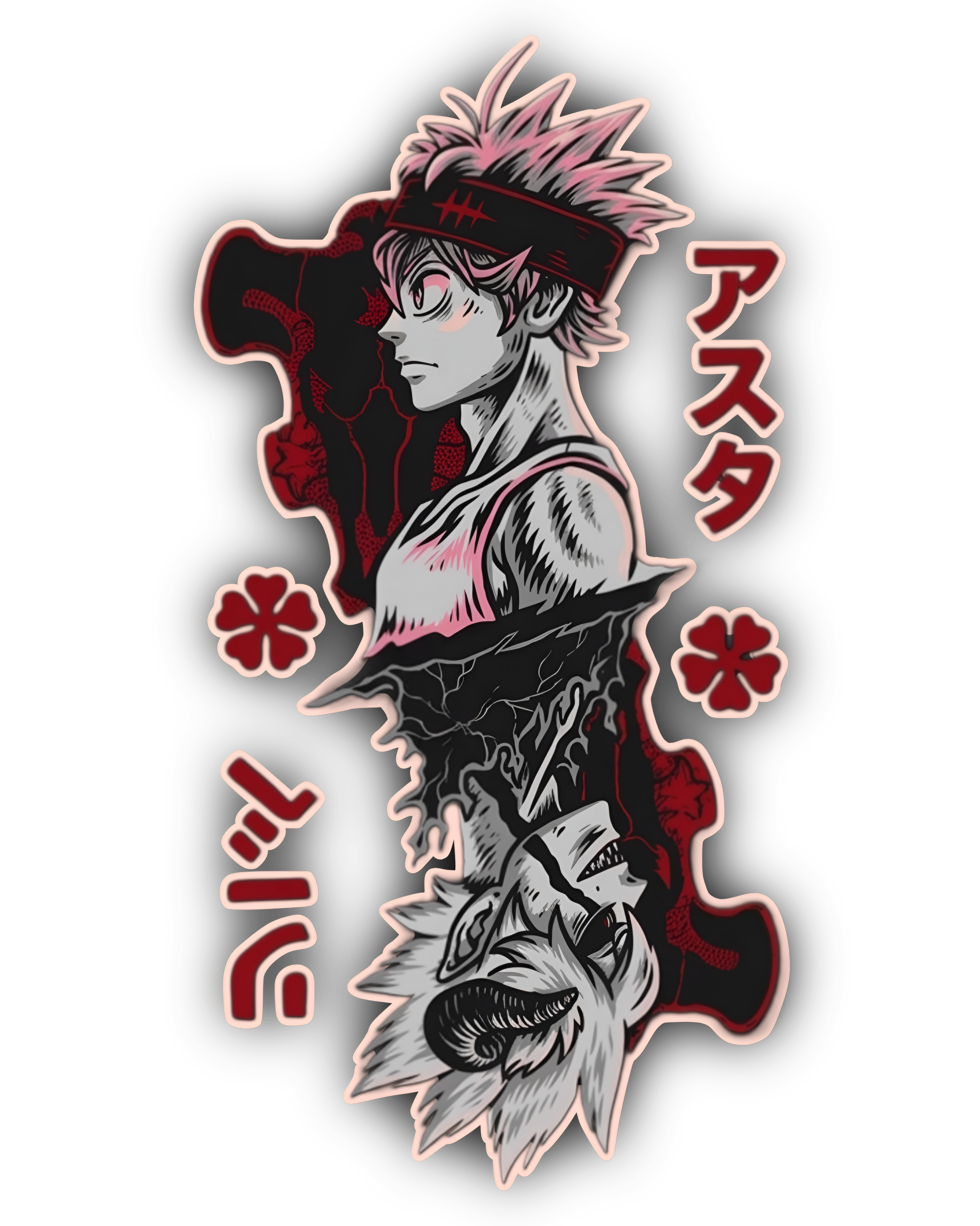 Asta Anti-Magic Graphic T-Shirt – Black Clover Premium Supima Cotton Tee